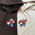 Custom Embroidered Hoodies for Couples. Cute Kitten and Spider Couples Embroidered Hoodies