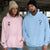 Custom Embroidered Hoodies for Couples, Cute Cartoon Boy and Girl Character Couples Embroidered Hoodie