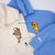 Custom Embroidered Hoodies for Couples, Cute Lion Characters Couples Embroidered Hoodie