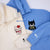 Custom Embroidered Hoodies for Couples, Lovely Bat and Kitten Couples Embroidered Hoodie