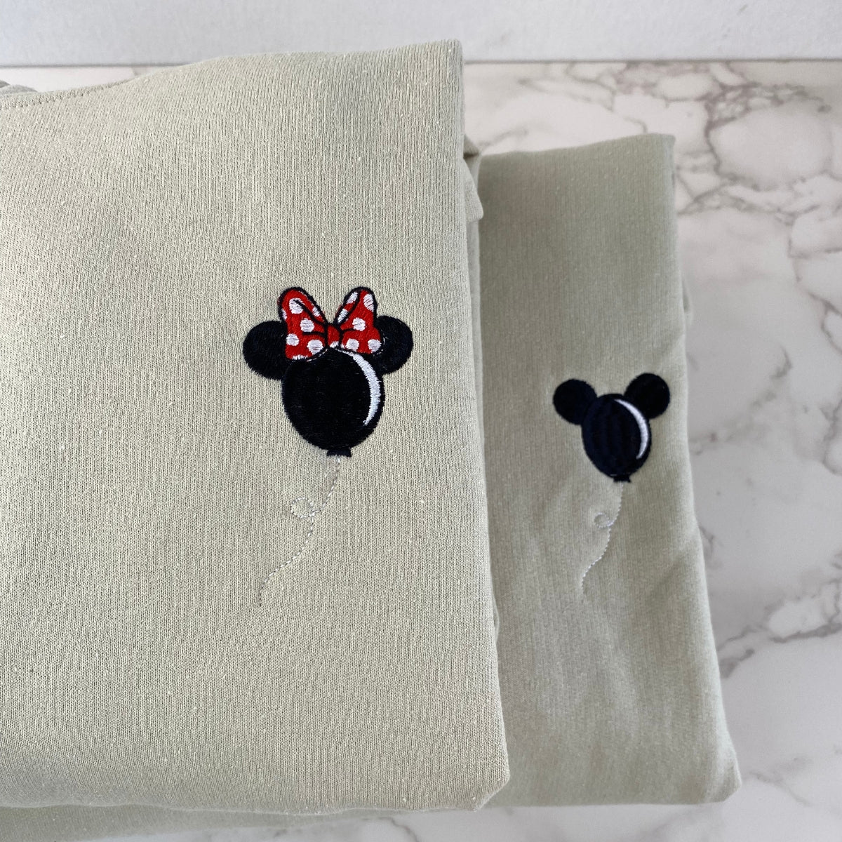 Custom Couple Cartoon Characters Balloons Inspired Embroidered Couples Matching Embroidered Sweatshirt Hoodies