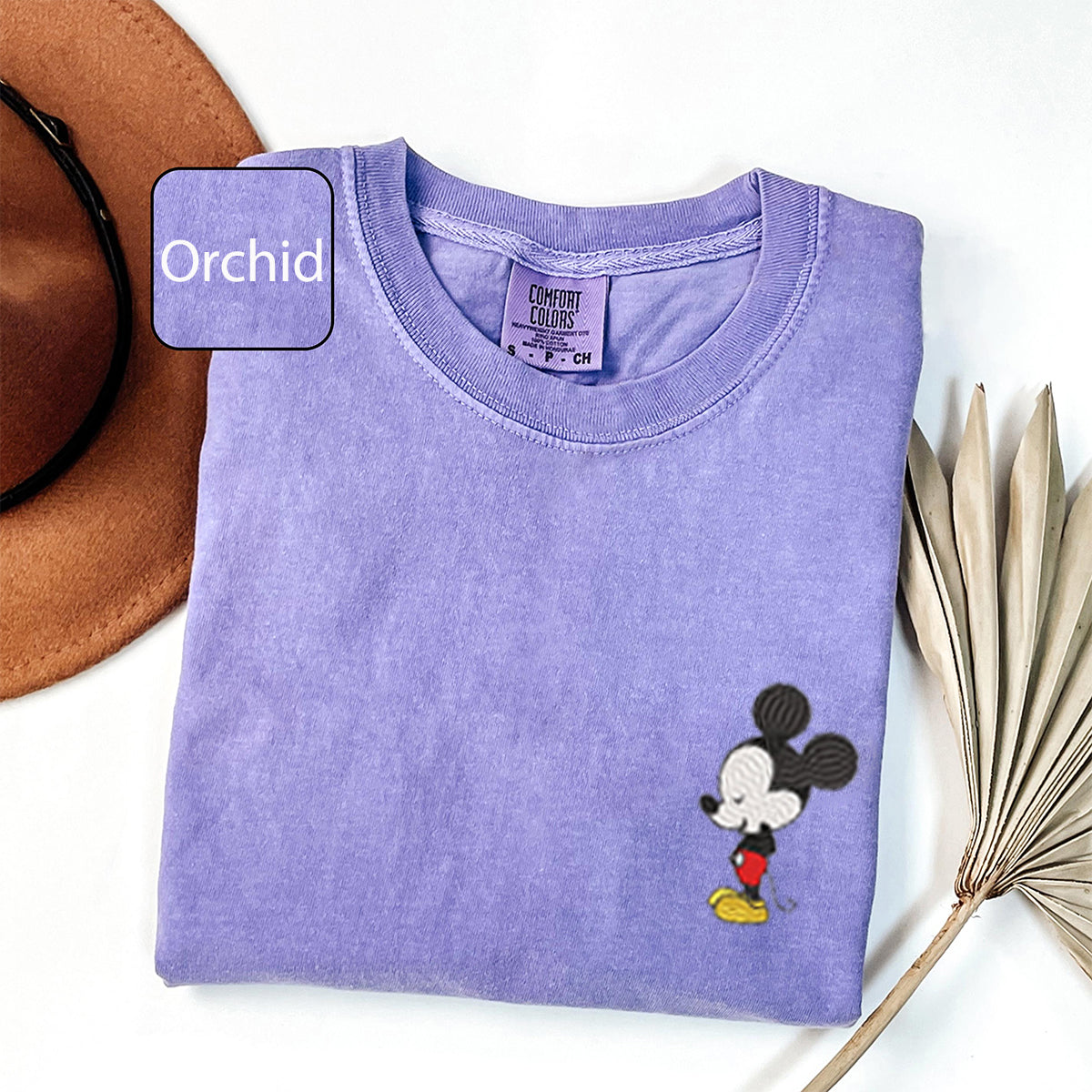 Custom Embroidered Cartoon Mouse In Love Matching T-shirts for Couples