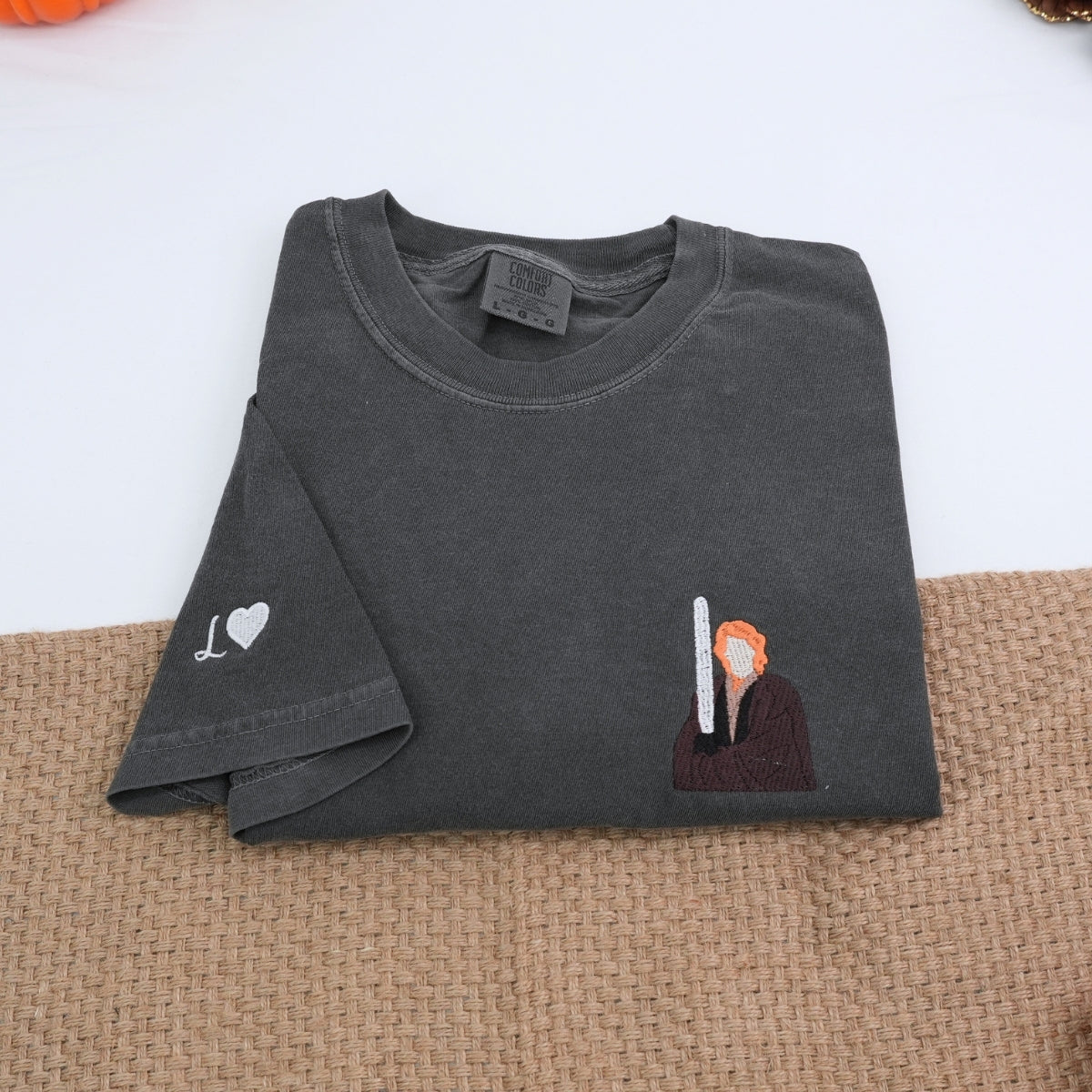 Custom Embroidered Cute Anakin x Padme Matching T-shirts for Couples