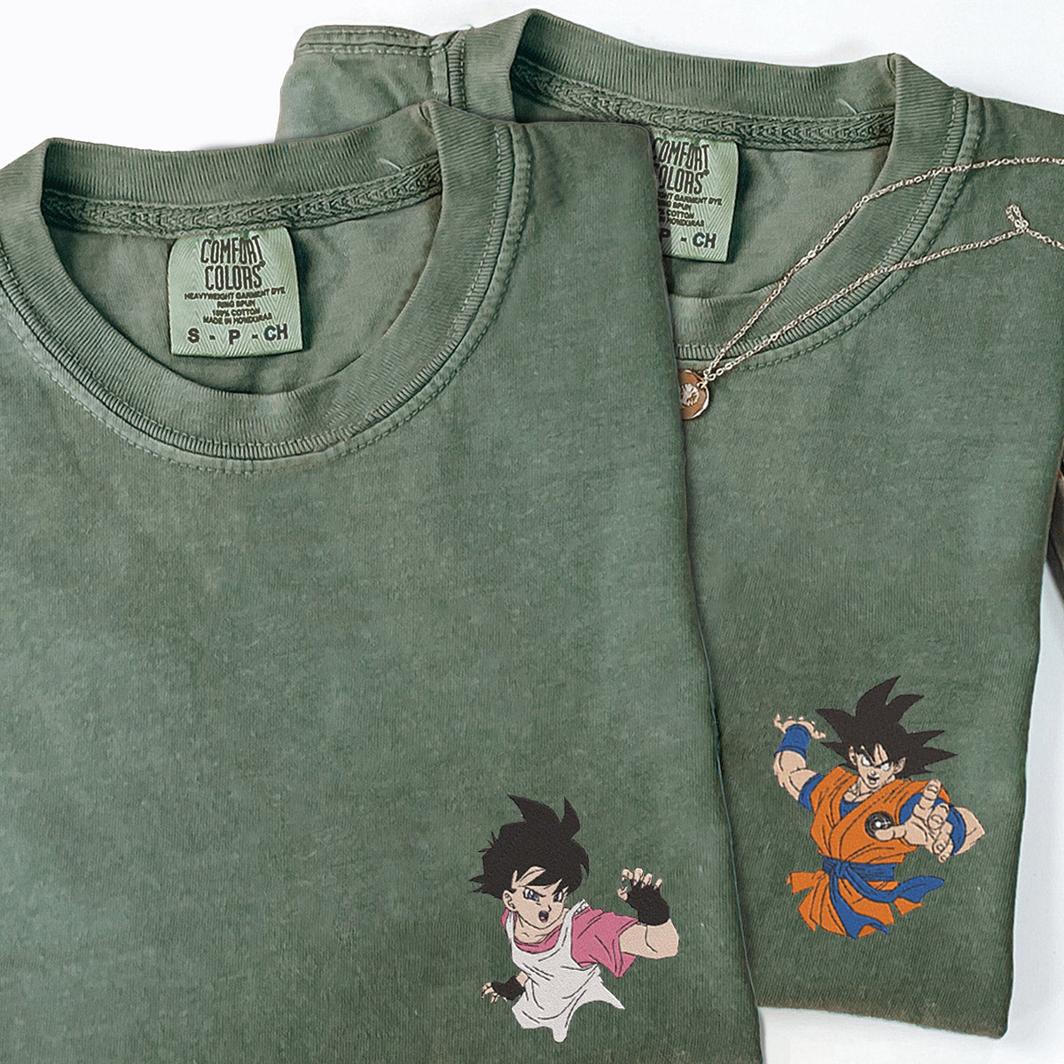 Custom Embroidered Coolest Cartoon Superhero T-shirts for Couples