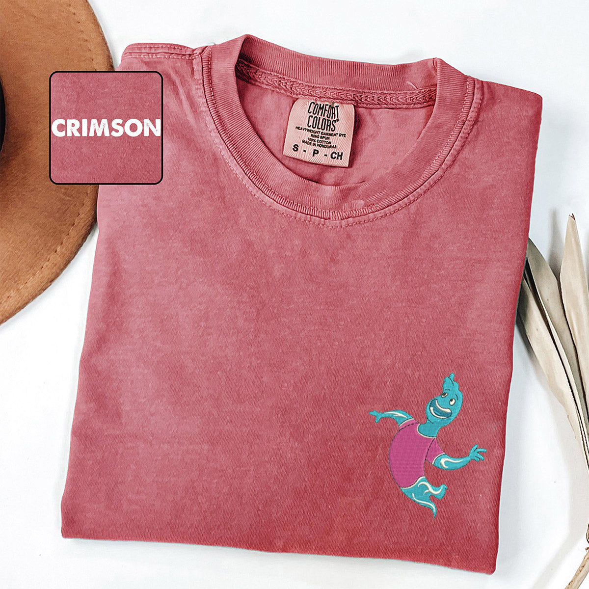 Custom Embroidered Cute Fire & Water V2 Couple Matching T-shirts