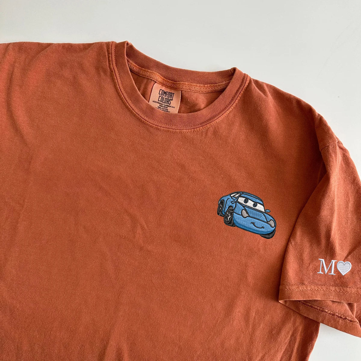 Custom Embroidered Cute Racing Car Lovers Matching T-shirts