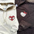 Custom Embroidered Hoodies For Couples, Custom Matching Couple Hoodie, Cartoon Spider x Cat Couples Embroidered Hoodie