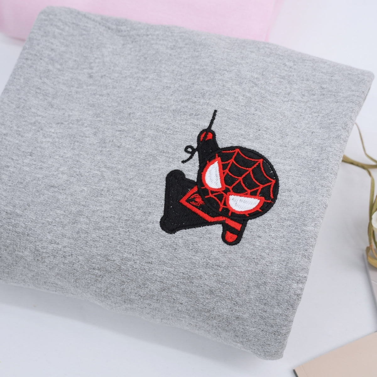 Custom Embroidered Hoodies For Couples, Custom Matching Couple Hoodie, Cartoon Superheros Inspired Couples Embroidered Hoodie