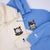 Custom Embroidered Hoodies For Couples, Cute Bat x Kitten Couples Embroidered Hoodie
