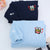 Custom Embroidered Hoodies For Couples, Cute Cartoon Frogs Couples Embroidered Hoodie