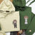 Custom Embroidered Hoodies For Couples, Cute Hans and Leia Couples Embroidered Hoodie