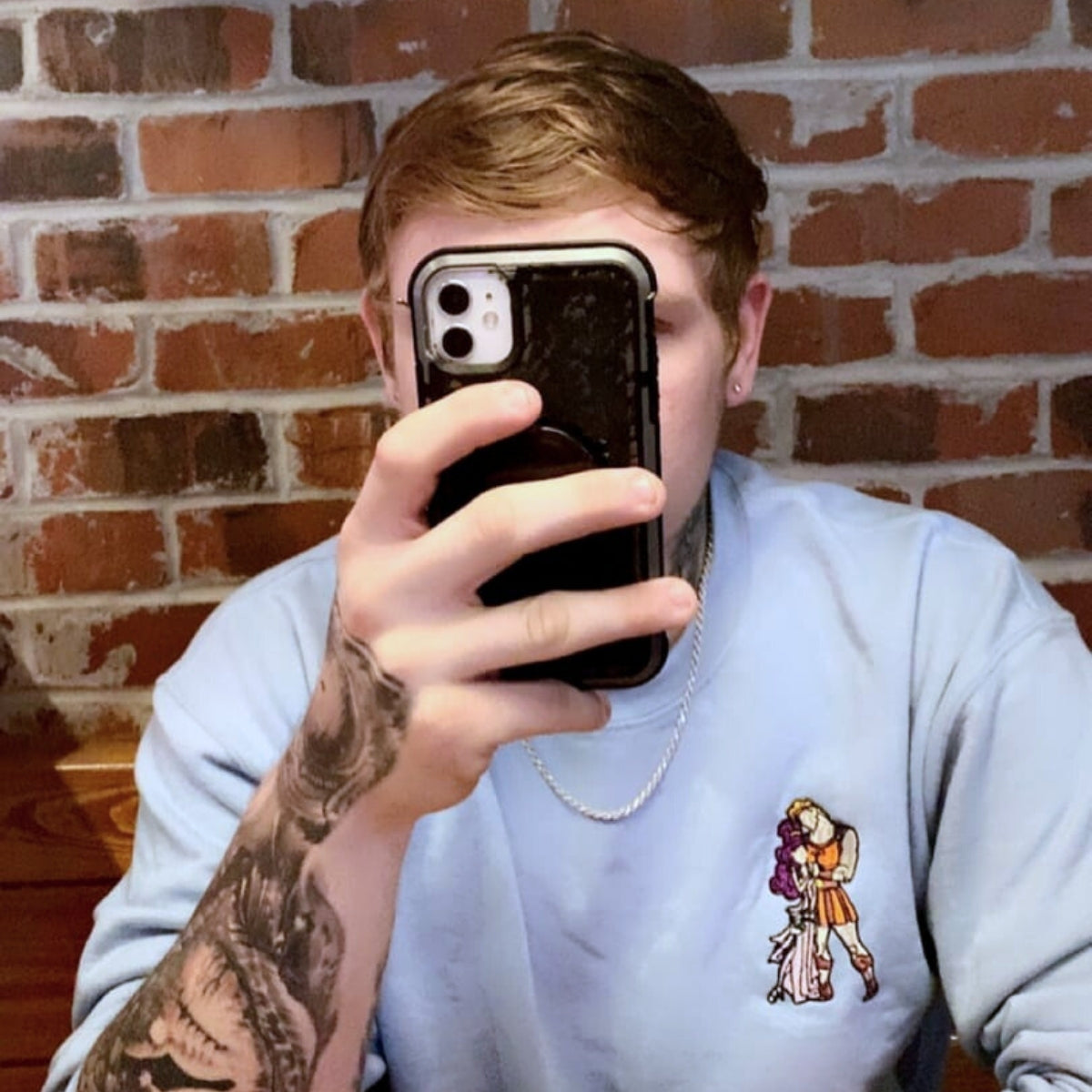 Custom Embroidered Hoodies For Couples, Personalized His & Her Hoodies, Cute Legendary Hero Couples Embroidered Hoodie