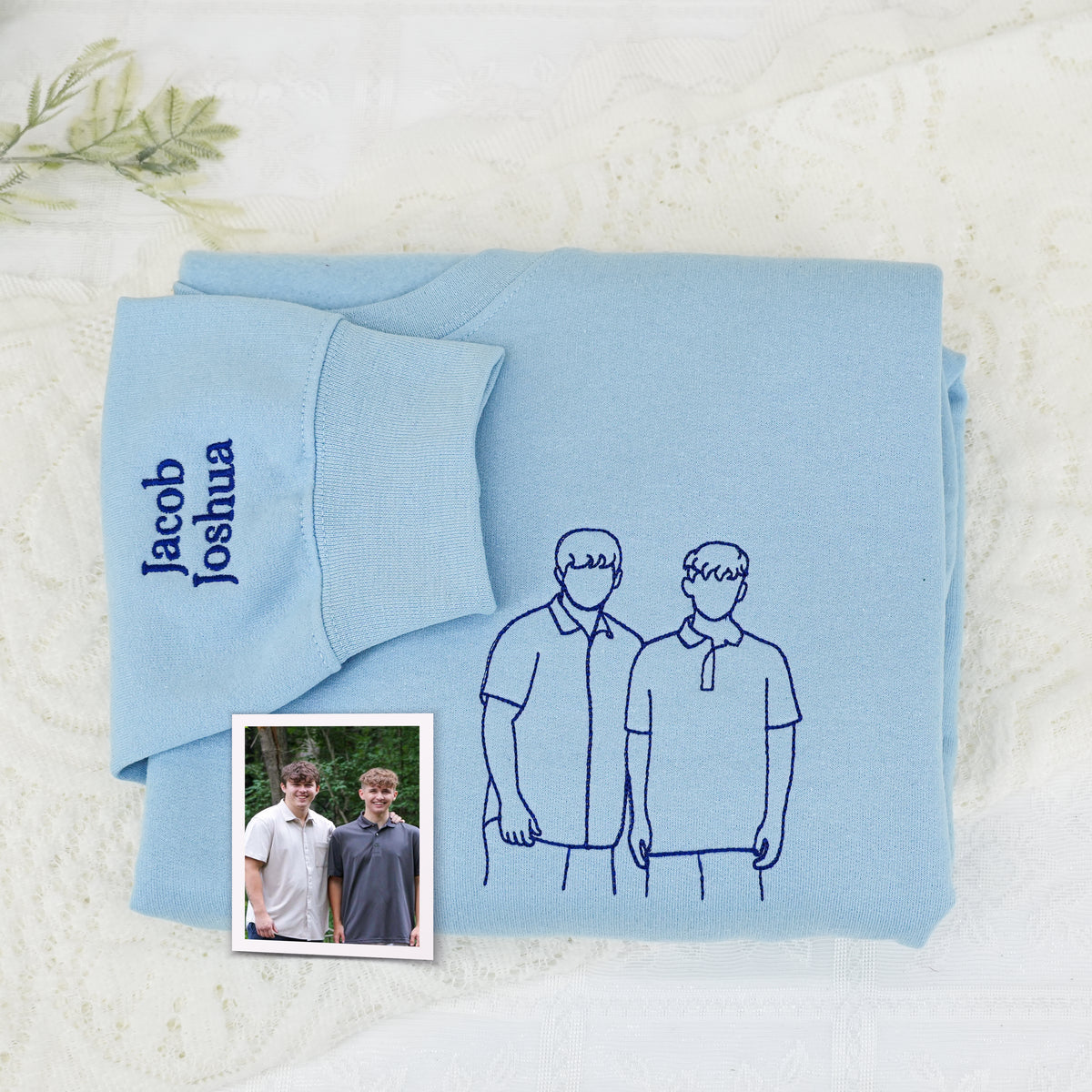 Custom Embroidered Hoodies Line Art With Pictures