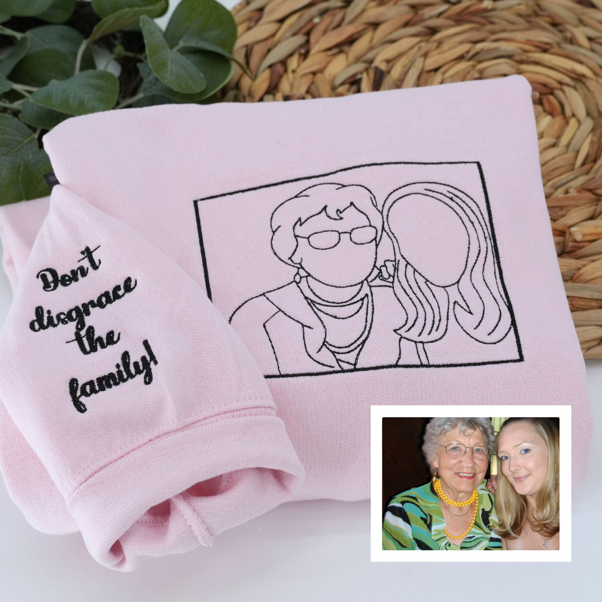 Custom Embroidered Hoodies Line Art With Pictures