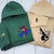 Custom Embroidered Hoodies & Sweatshirts for Couples with Initials, Cartoon Hero & Heroine Matching Set