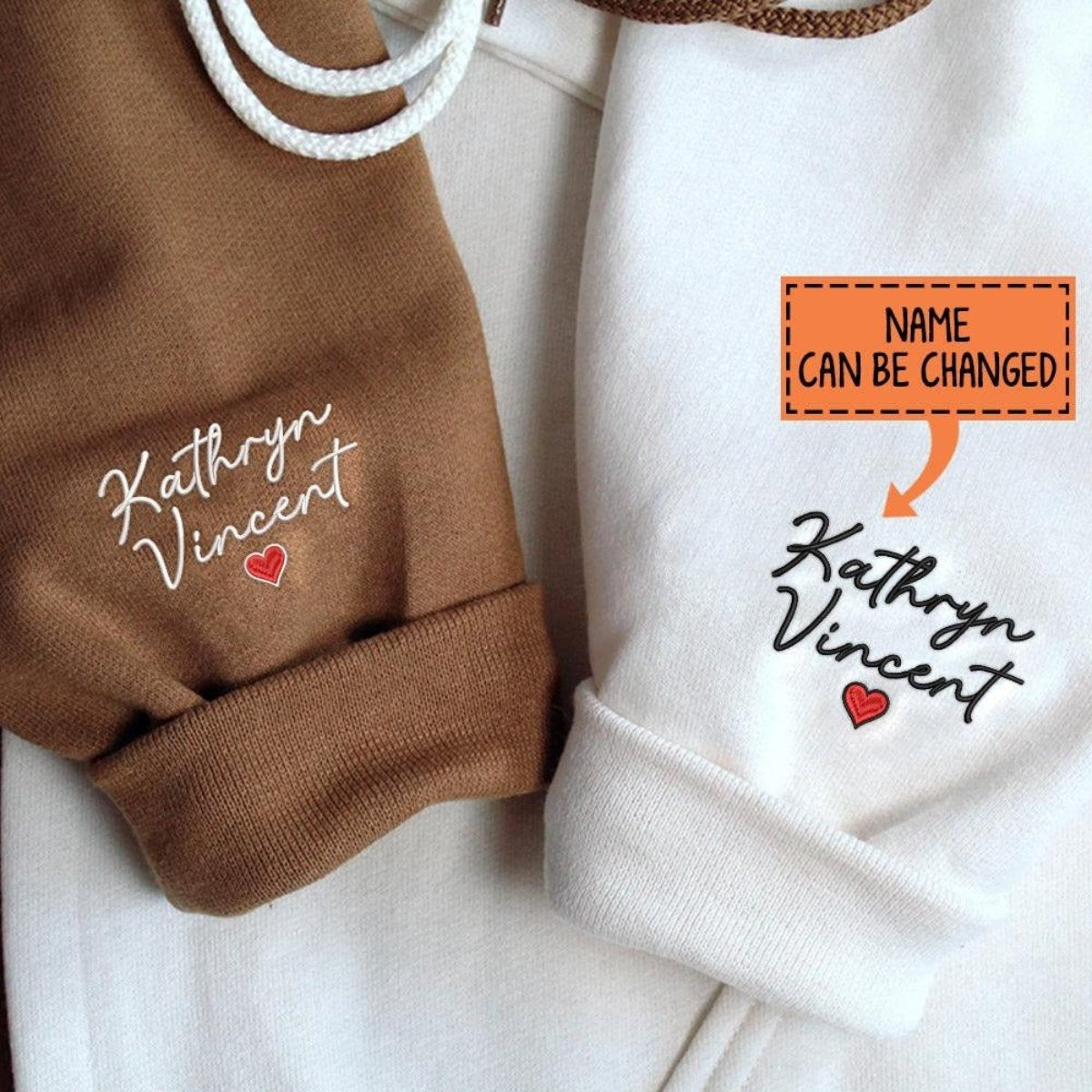 Custom Embroidered Hoodies for Couples, Beauty Princess and Prince Couples Embroidered Hoodie