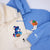 Custom Embroidered Hoodies for Couples, Cute Donkey & Pig Halloween Couples Embroidered Hoodie