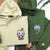 Custom Embroidered Hoodies for Couples, Cute Gothic Cat Duo Hoodie, Matching Couple Outfit