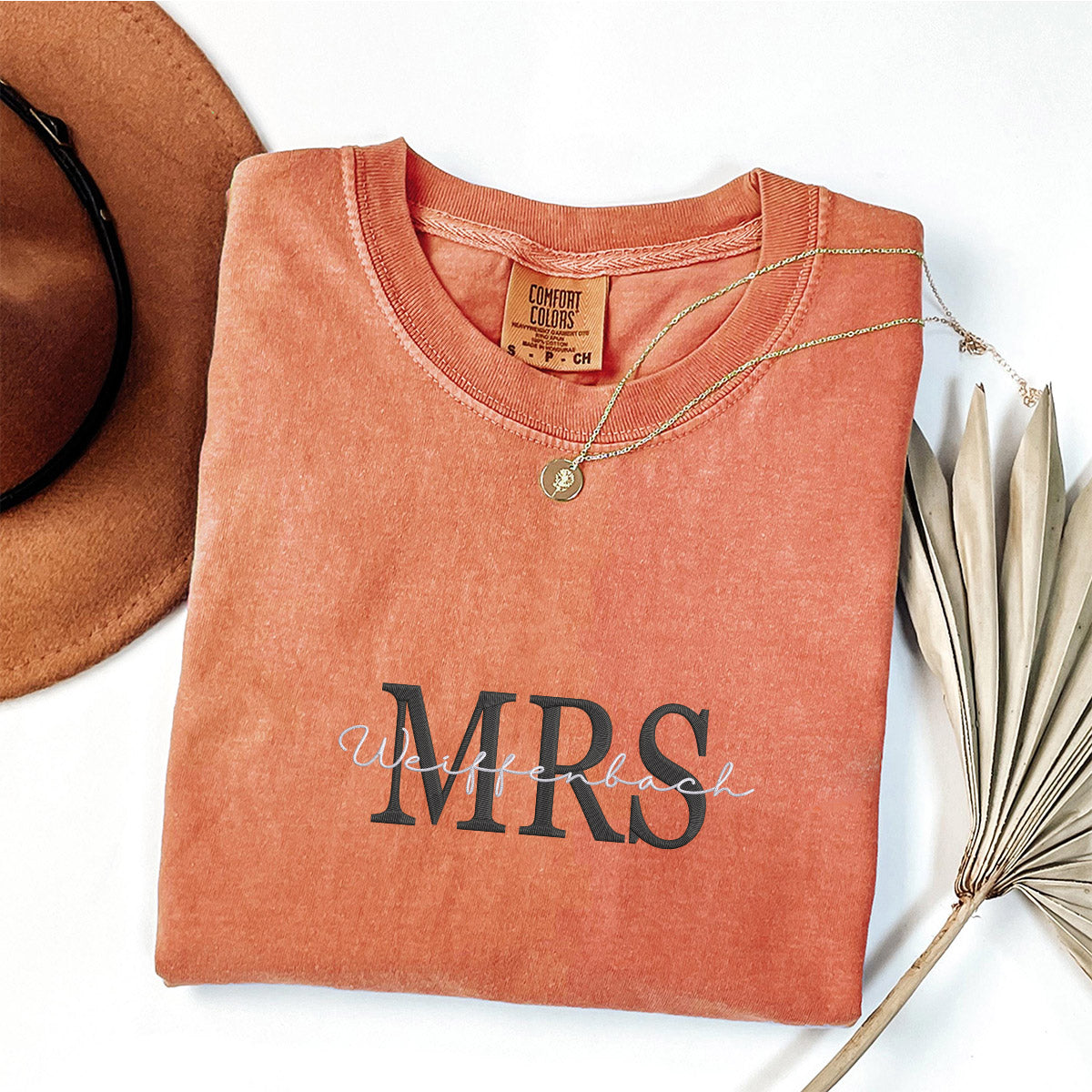 Custom Embroidered Mr Mrs Future T-shirts for Couples