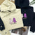 Custom Embroidered Roman Numeral Date Hoodies For Couples, Bi Lesbian Dino Couples Embroidered Hoodie