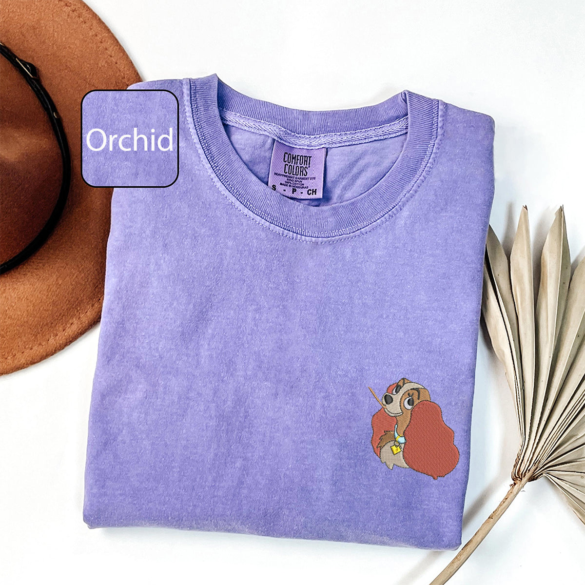 Custom Embroidered Romantic Dog Couple Matching T-shirts