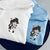 Custom Embroidered Sweatshirts For Couples, Custom Matching Couple Hoodies, Chichi Hug Goku Cartoon Couples Embroidered Matching Sweater
