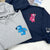 Custom Matching Couple Hoodies with Angry Cute Alien Love Embroidery