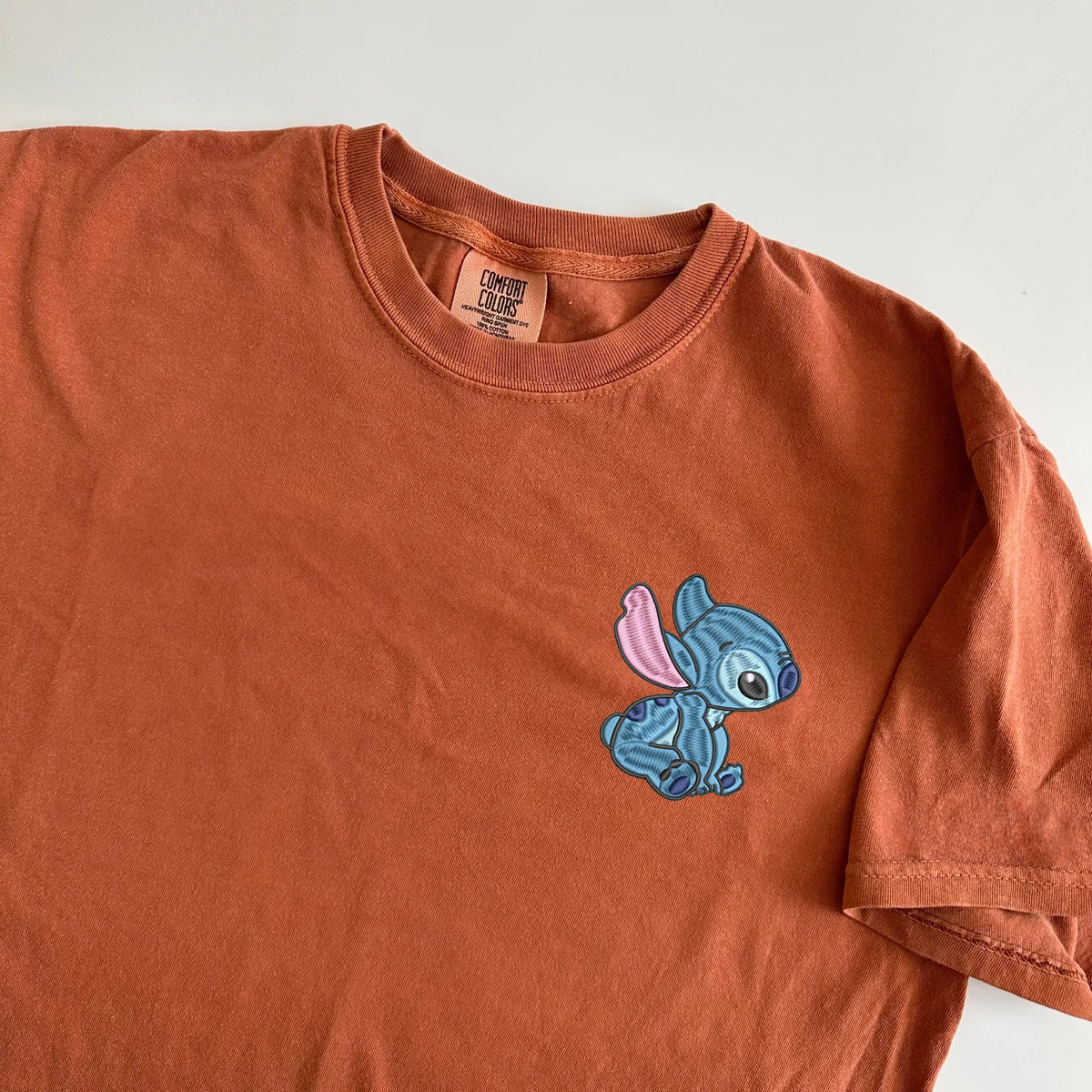 Custom Matching Couple T-shirts with Cute Alien Lovers Embroidery