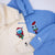 Custom Matching Hoodies, Spooky Christmas Love Couples Embroidery