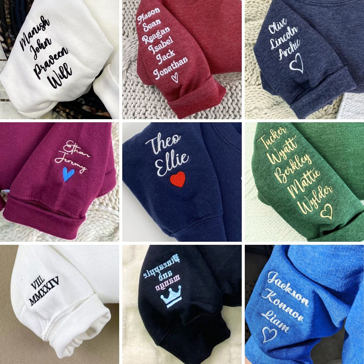 Custom Embroidered Hoodies Line Art With Pictures