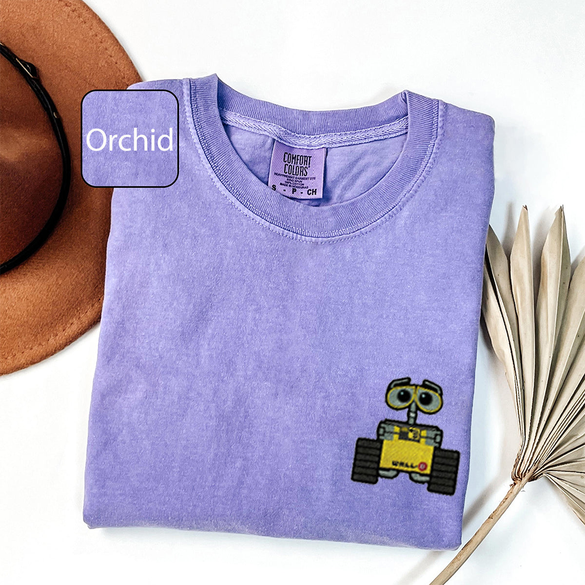 Personalized Cartoon Robot Pair Embroidered Couple T-shirts