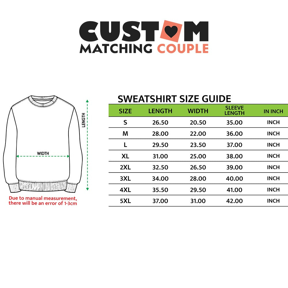 Custom Embroidered Sweatshirts For Couples, Family Matching Sweatshirt, Cute Mouse Couples Embroidered Sweatshirt