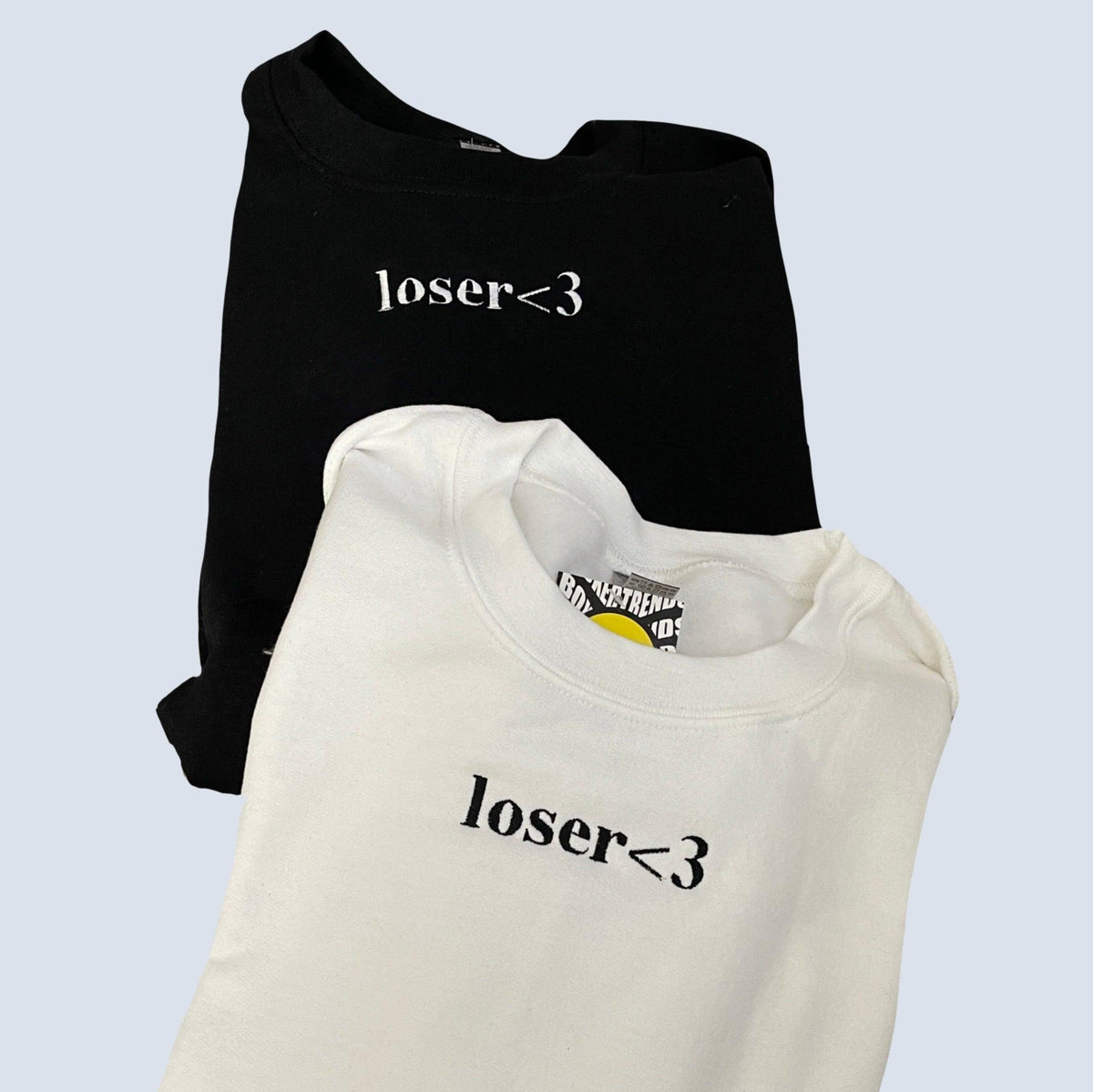 Custom Loser Embroidered Matching Set Couple Sweatshirt Hoodies