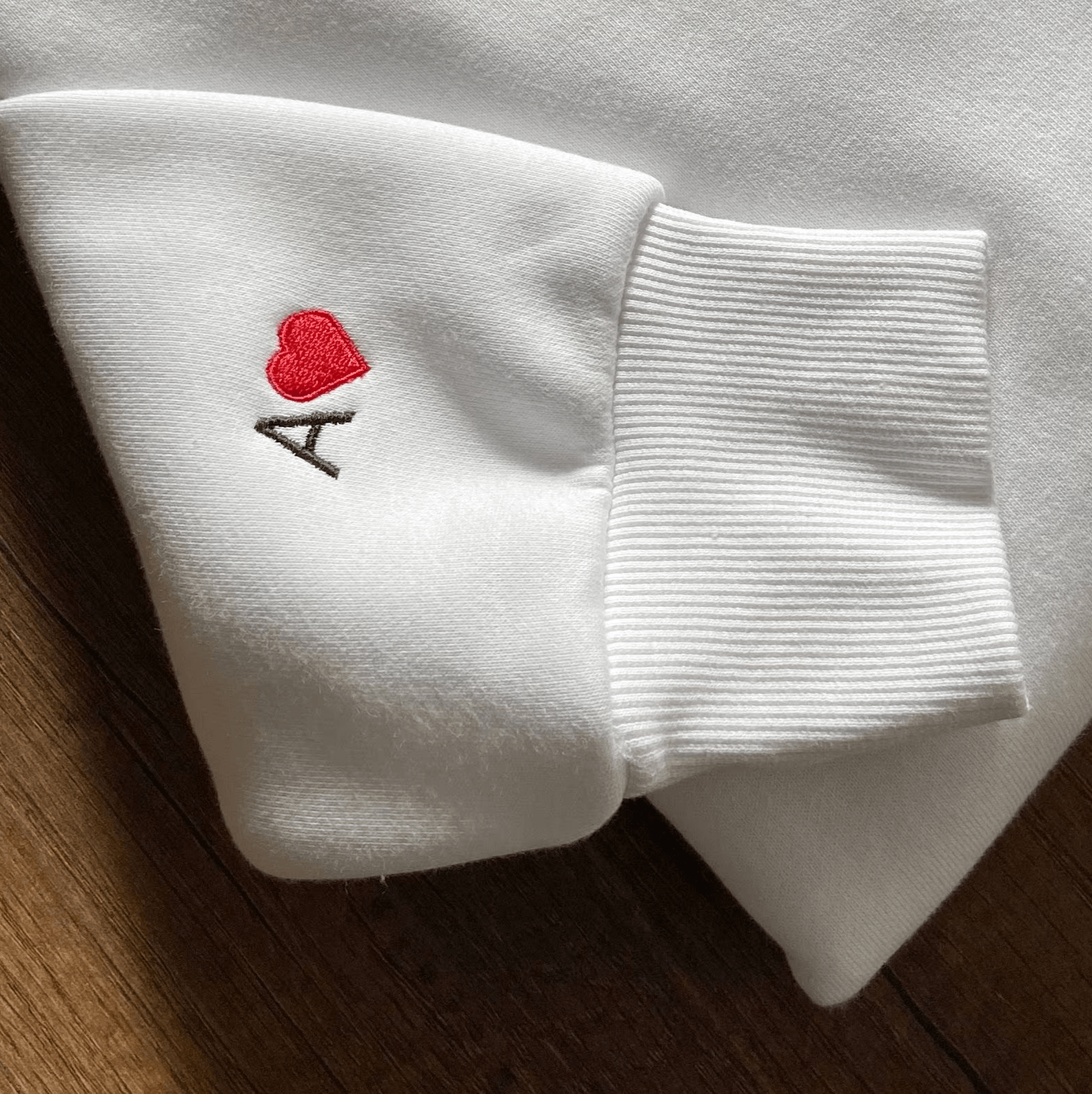 Custom Embroidered Wifey Hubby Date On Sleeve Anniversary Sweatshirt Hoodies