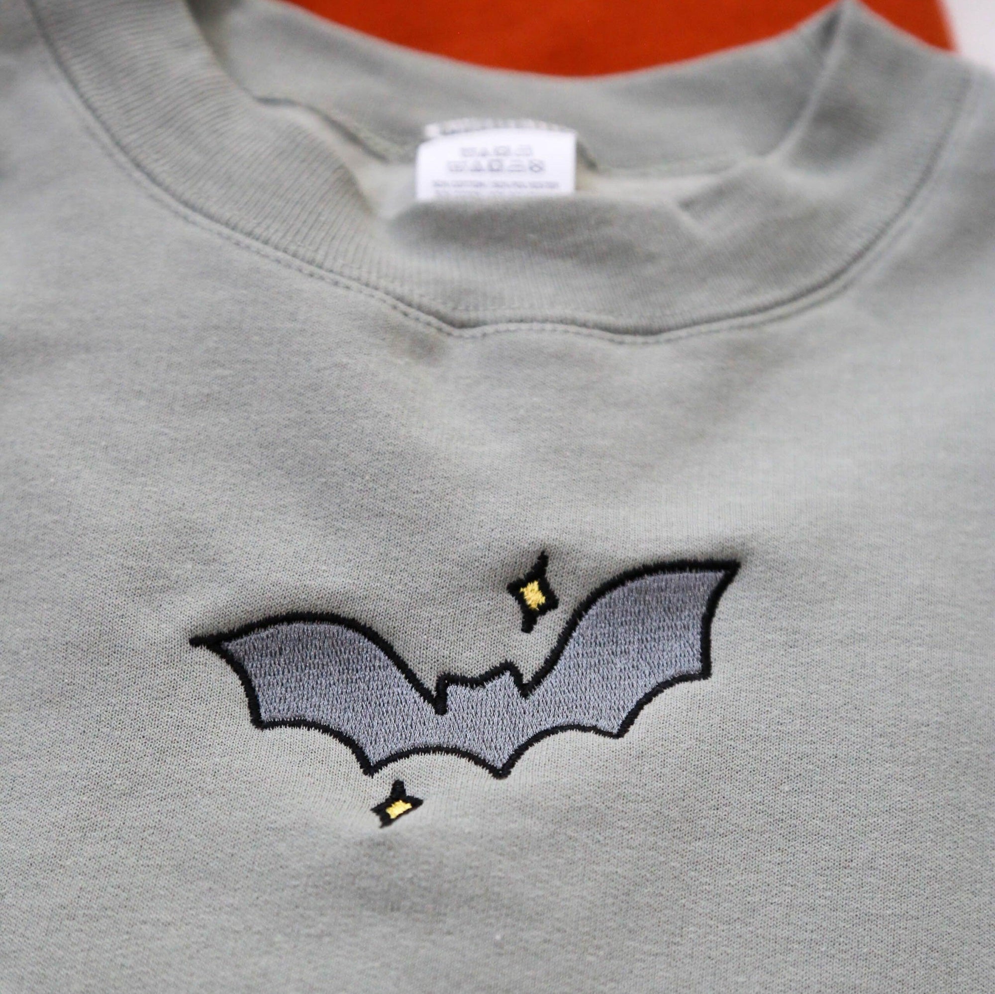 Custom Flying Bat Embroidered Matching Set Couple Sweatshirt Hoodies
