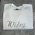 Custom Embroidered Bride Wifey Husband Personalised Couple Embroidered Sweatshirt