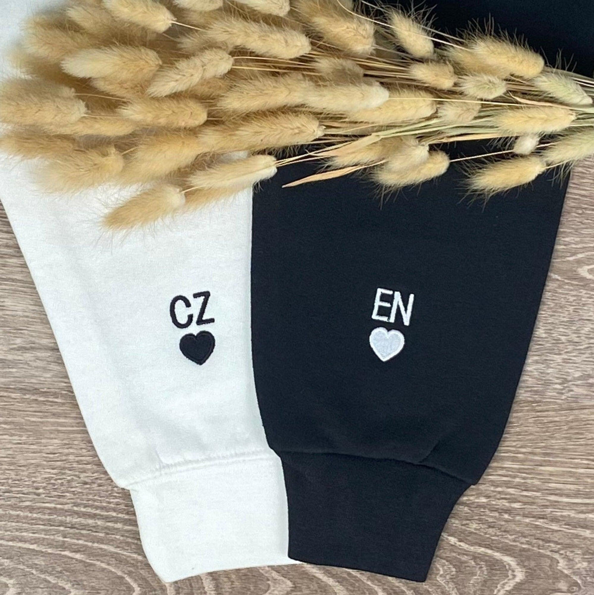 Personalized Embroidered Roman Numeral Matching Couples Gift Crewneck Sweatshirt