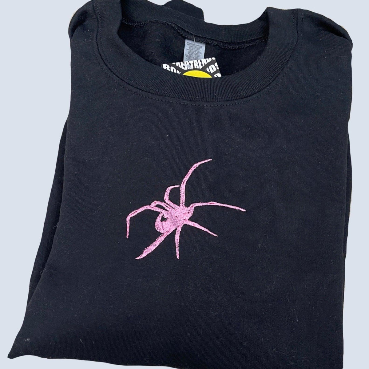 Custom Spider Embroidered Matching Set Couple Sweatshirt Hoodies