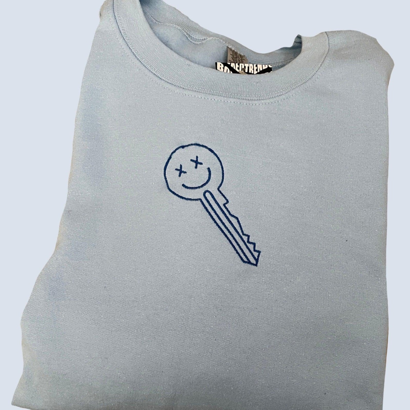 Custom Lock and Key Embroidered Matching Set Couple Sweatshirt Hoodies