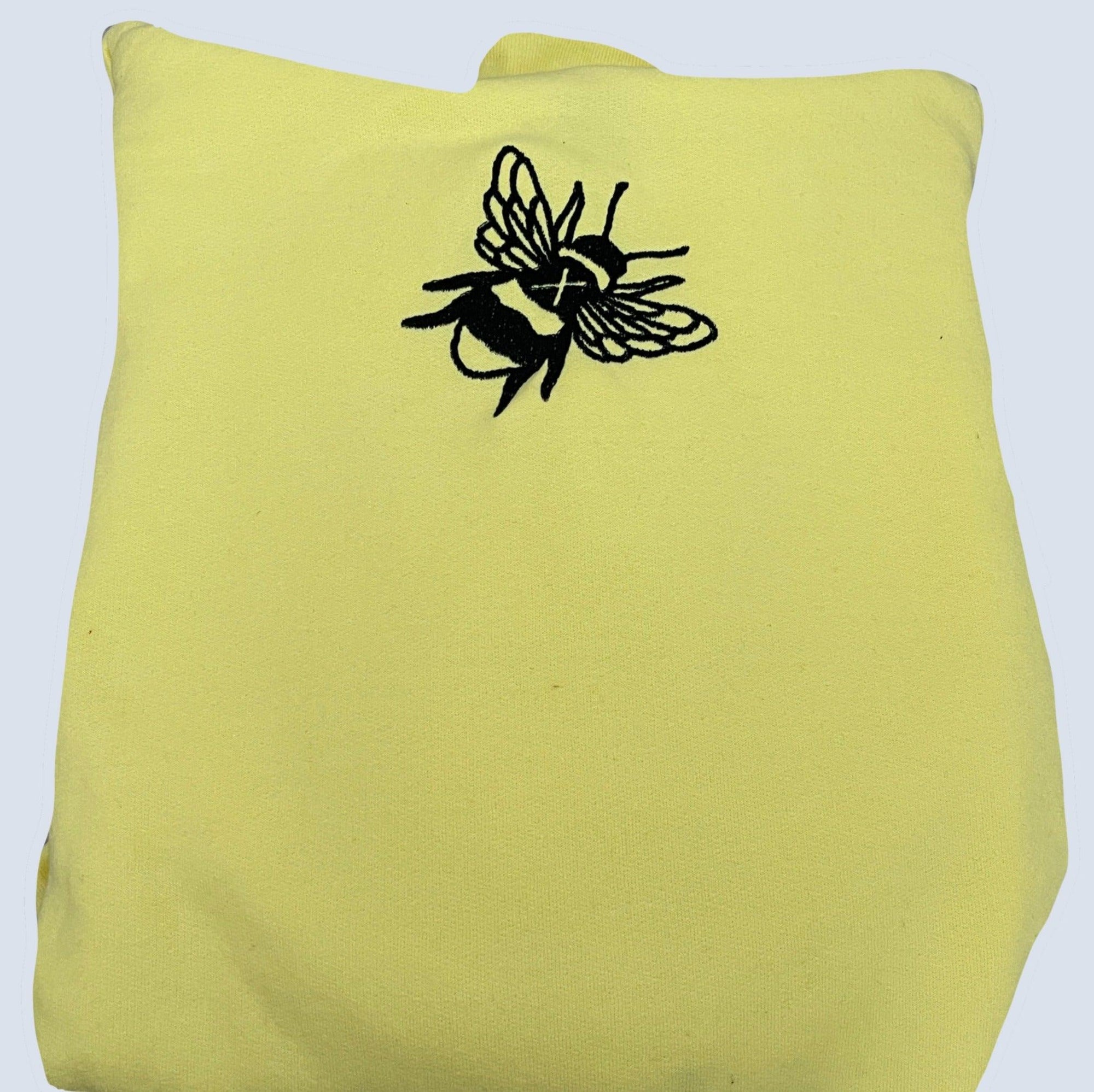 Custom Bee Embroidered Matching Set Couple Sweatshirt Hoodies