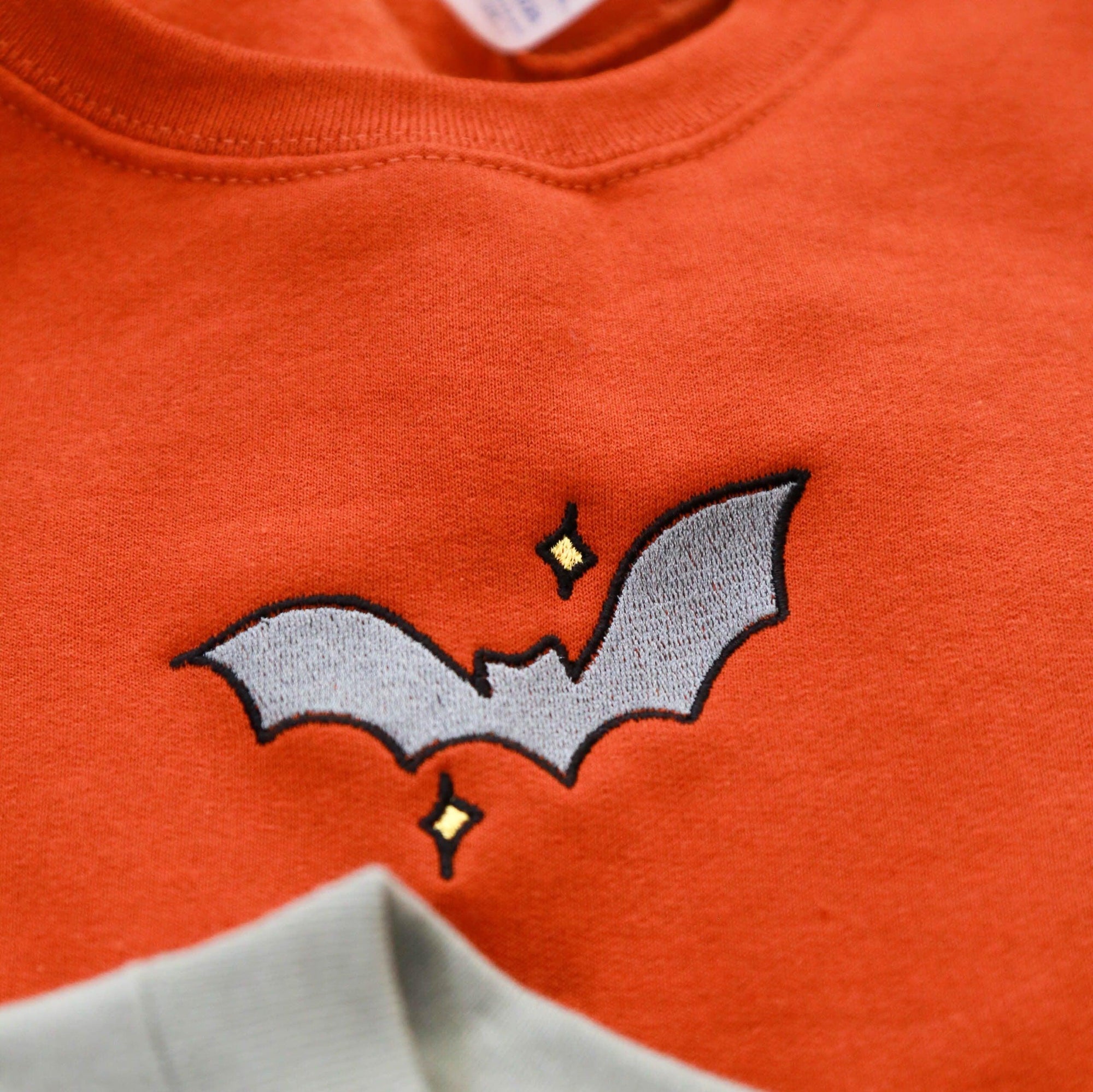 Custom Flying Bat Embroidered Matching Set Couple Sweatshirt Hoodies