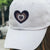 Custom Embroidered Hats For Couples, Matching Hats For Couples, Retro Heart Embroidered Hats