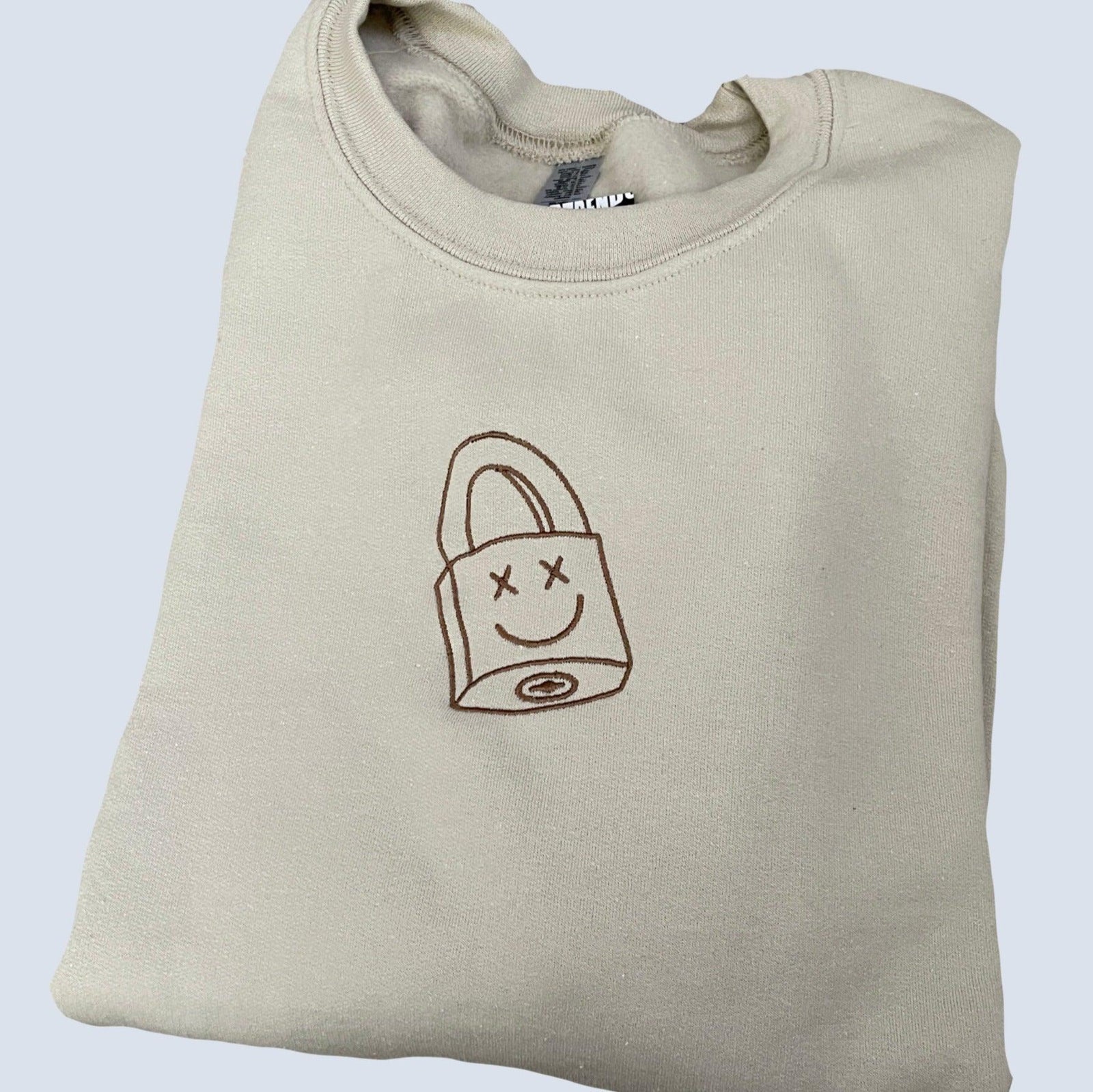 Custom Lock and Key Embroidered Matching Set Couple Sweatshirt Hoodies