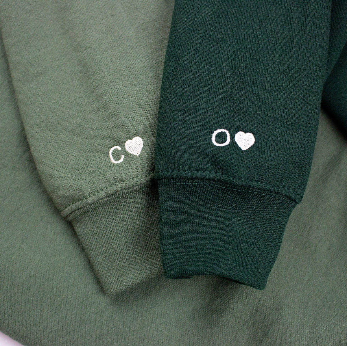 Custom Roman Numerals Matching Couples Date Anniversary Gifts Embroidered Crewneck Sweatshirt