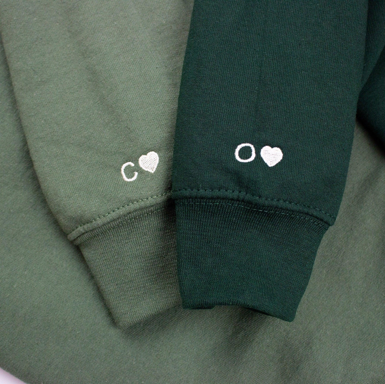 Custom Roman Numerals Matching Couples Date Anniversary Gifts Embroidered Crewneck Sweatshirt