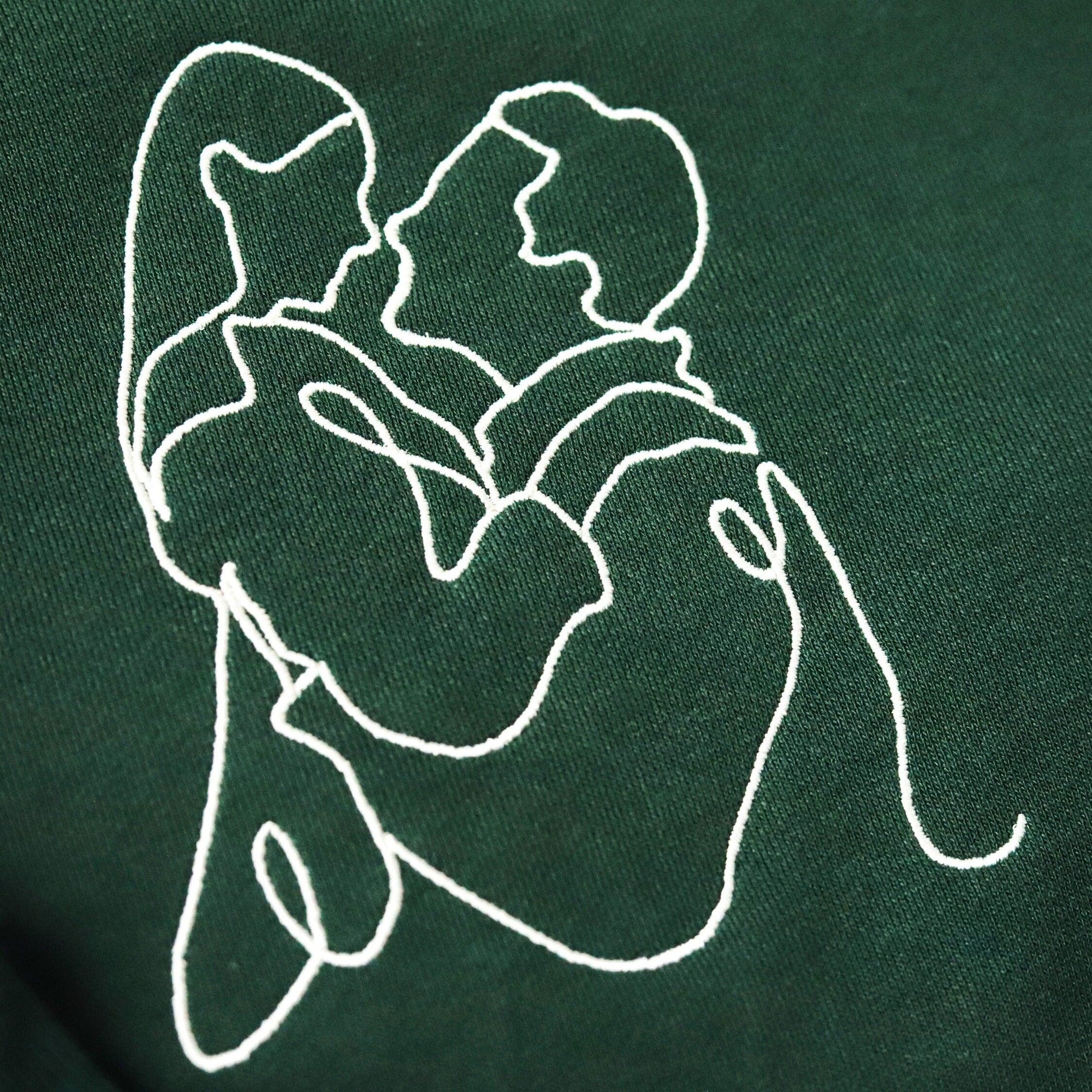 Custom Embroidered Sweatshirts For Couples, Custom Embroidered Portrait From Photo Matching Couple Sweatshirt Hoodie, Outline Photo Embroidered Sweater