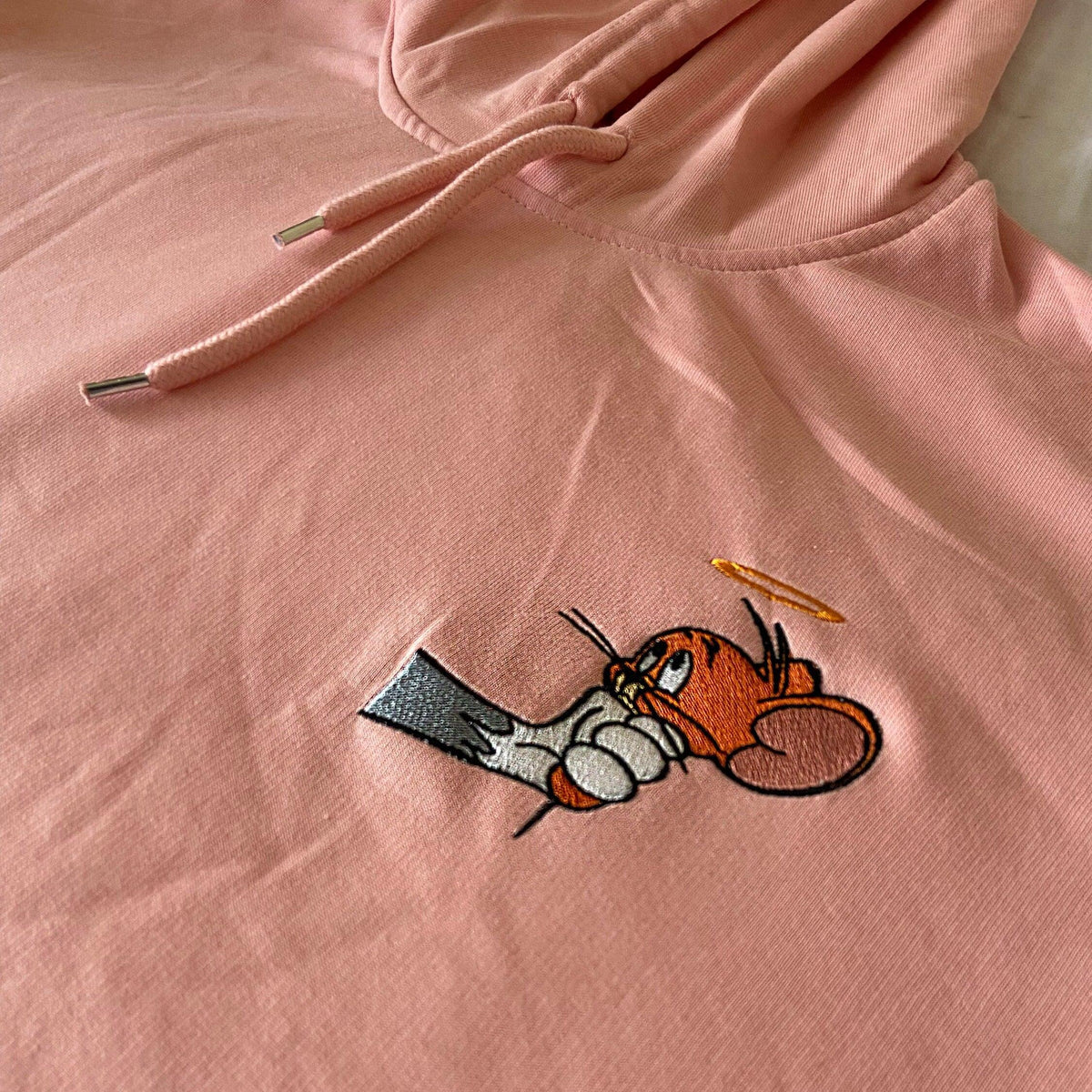 Custom Embroidered Hoodies For Couples, Custom Matching Couple Hoodies, Cartoon Characters Mouses Embroidered Matching Couples Hoodie