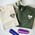Custom Couple Sweatshirts with Embroidery, Romantic Cartoon Style Matching Sweaters