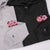 Custom Embroidered Hoodies For Couples, Cute Pink Cartoon Love Characters Hoodie