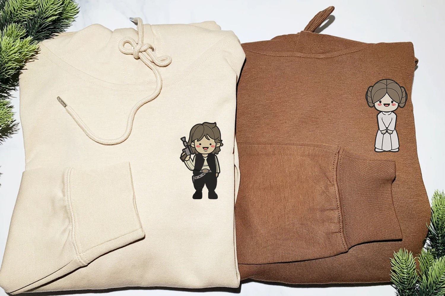 Custom Embroidered Hoodies for Couples, Cute Cosmic Love Hoodie, Unique Couple Outfit